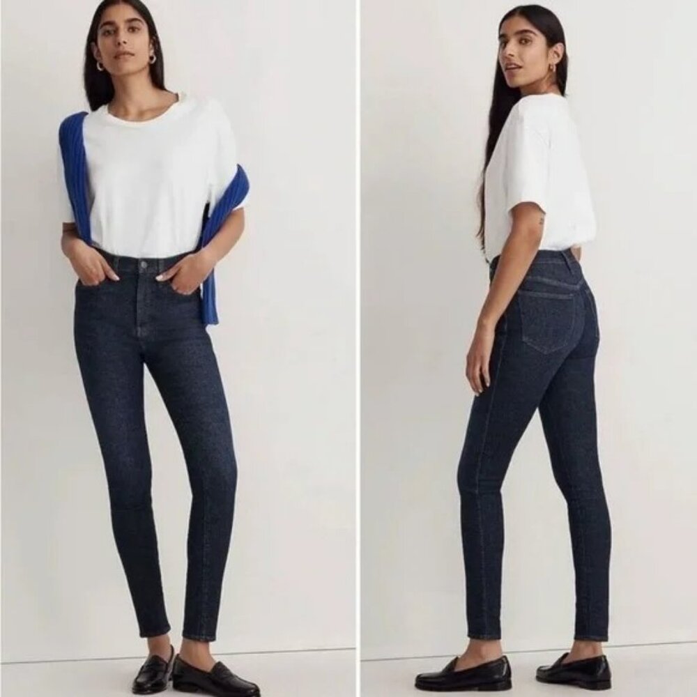 Madewell 10" High-Rise Skinny Jeans in Bensley Wash